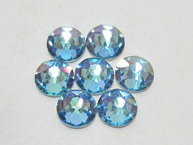 72 pcs. 20ss AQUAMARINE GLIMMER FLATBACK BRILLIANCE Rhinestones